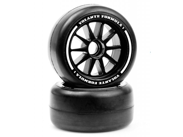 VOLANTE F1 Front Rubber Slick Tires Hard Compound Preglued (VOL-VF1-FH)